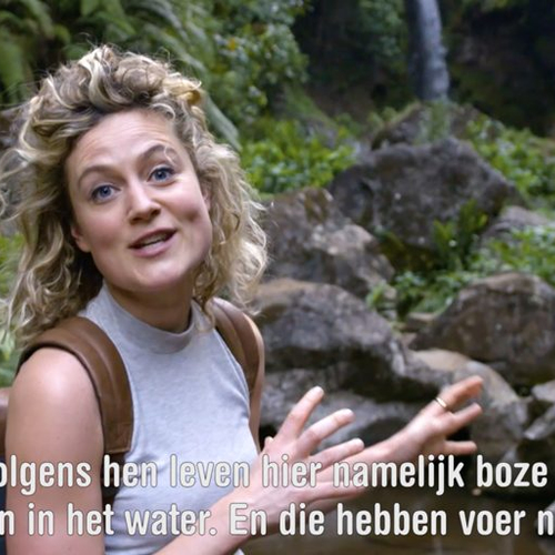 Wat je niet zag op TV: Nienke bij een spooky waterval