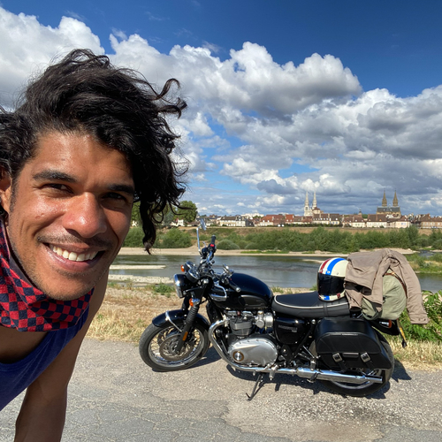 De route van Maurices roadtrip richting het zuiden