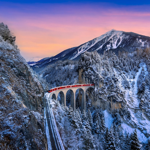 Winterrailen door Europa: door winterwonderland per trein