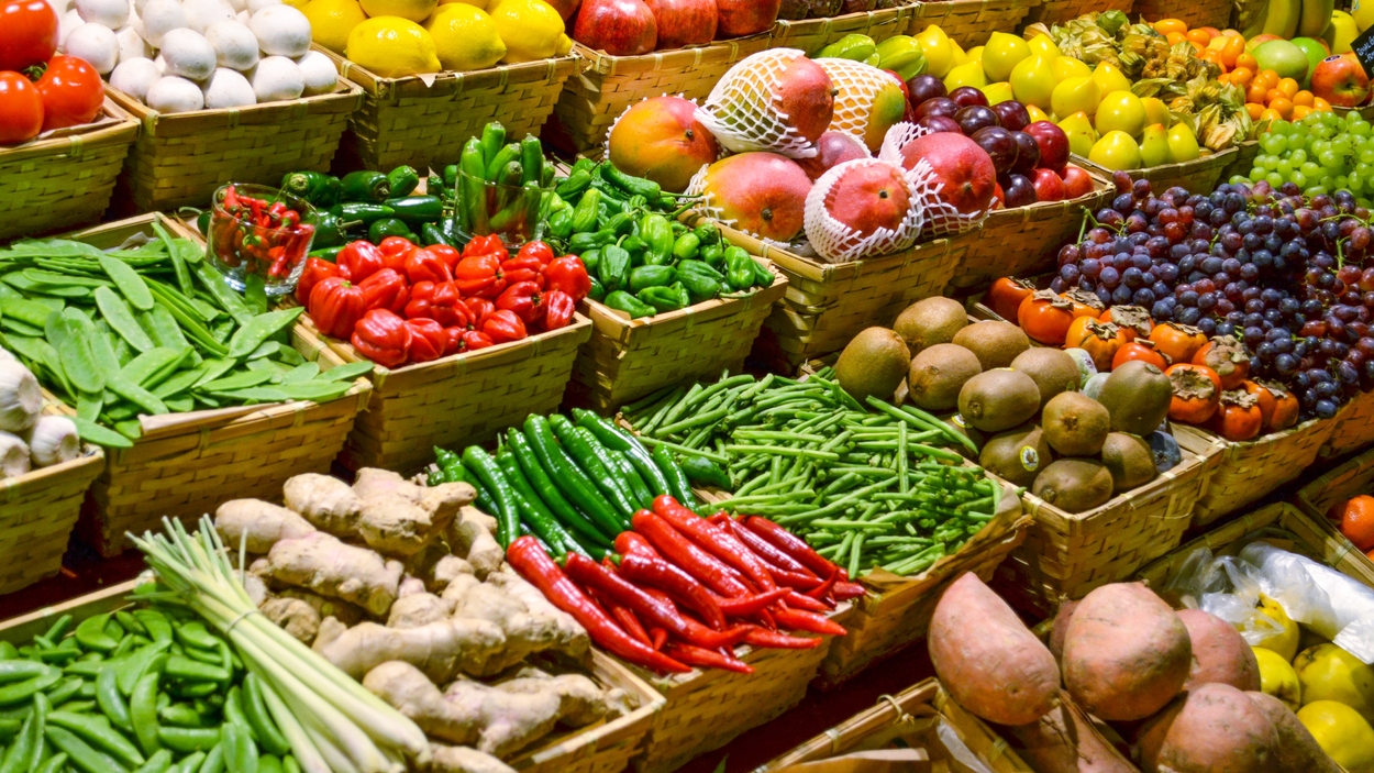 Biologisch voedsel supermarkt