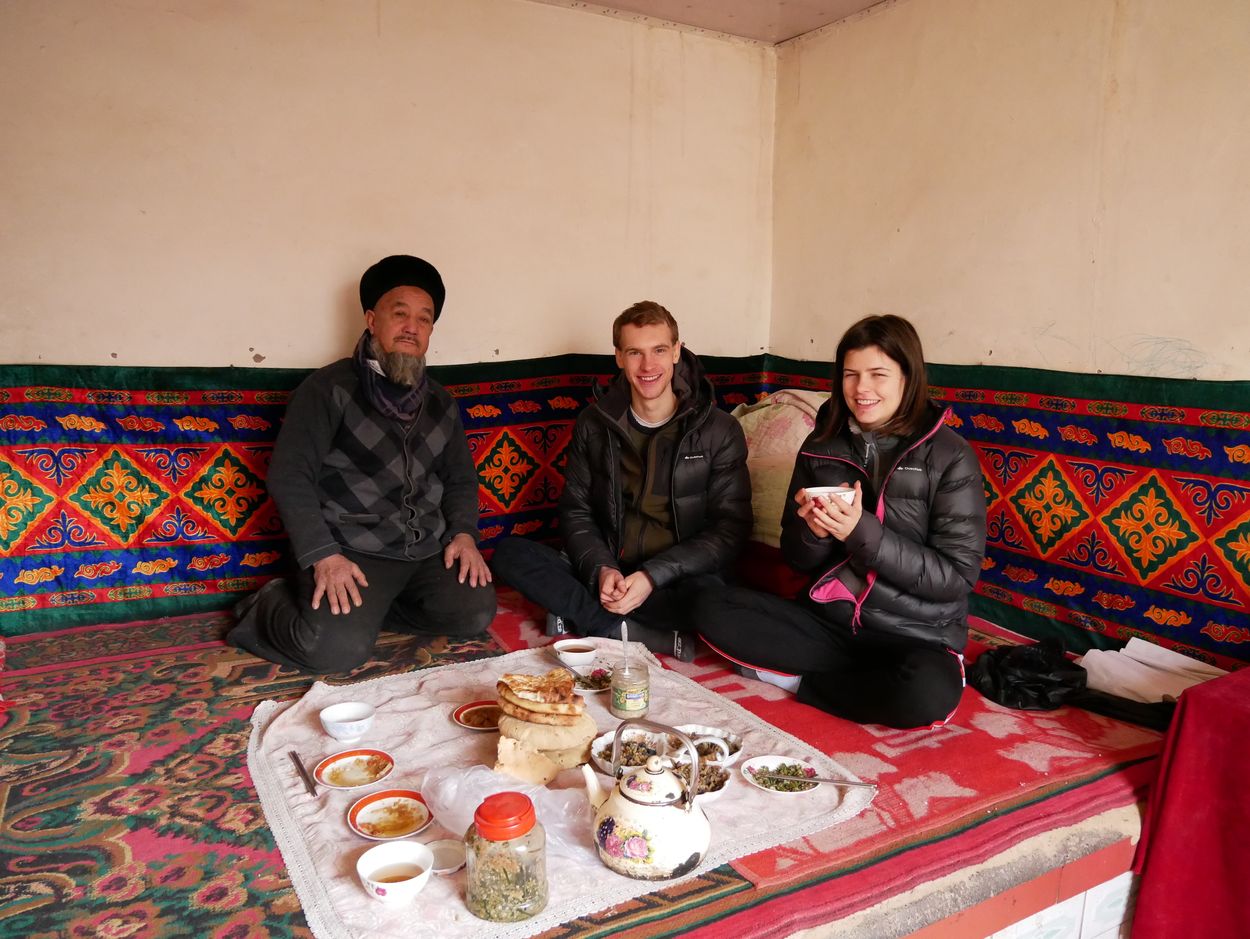 Uighur familie in turpan china