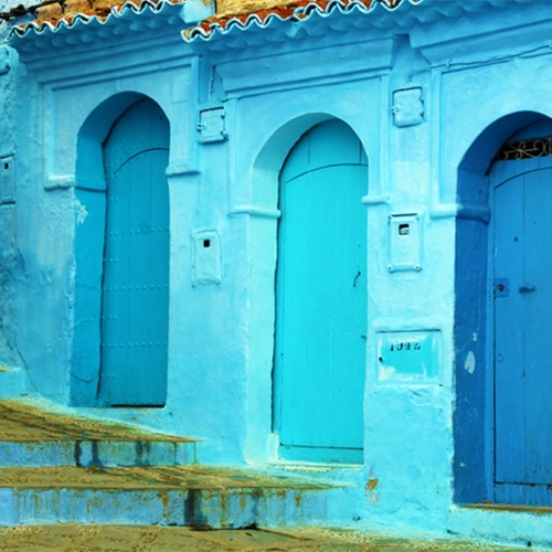 Deze Marokkaanse stad is compleet blauw